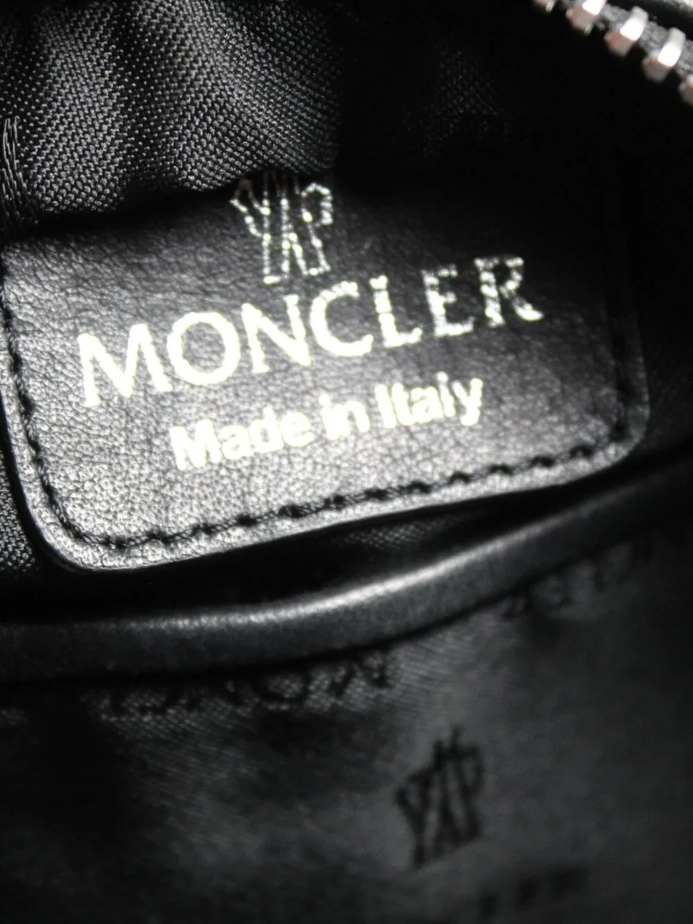 Moncler Nylon Black Backpack Rabbit Fur Trim